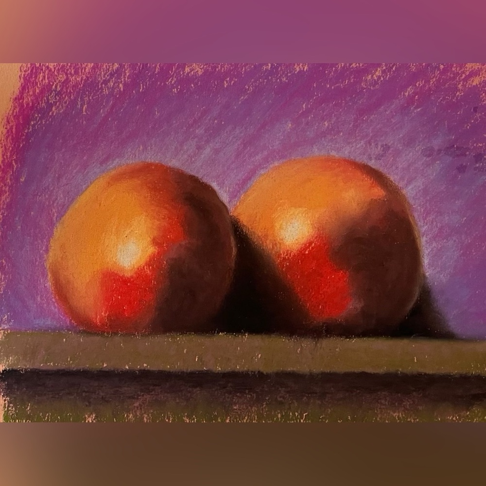 Original Artwork - pastel drawing on paper of fruit.